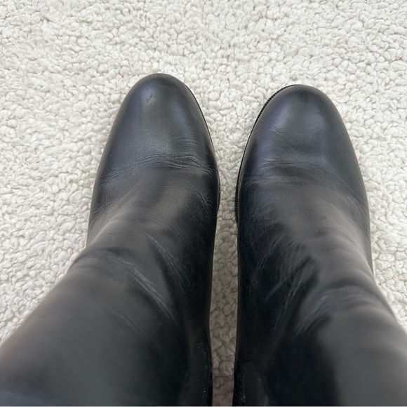 Madewell The Laura Ankle Boot Black Leather Pull On Block Heel Women’s 10 - Picture 8 of 12